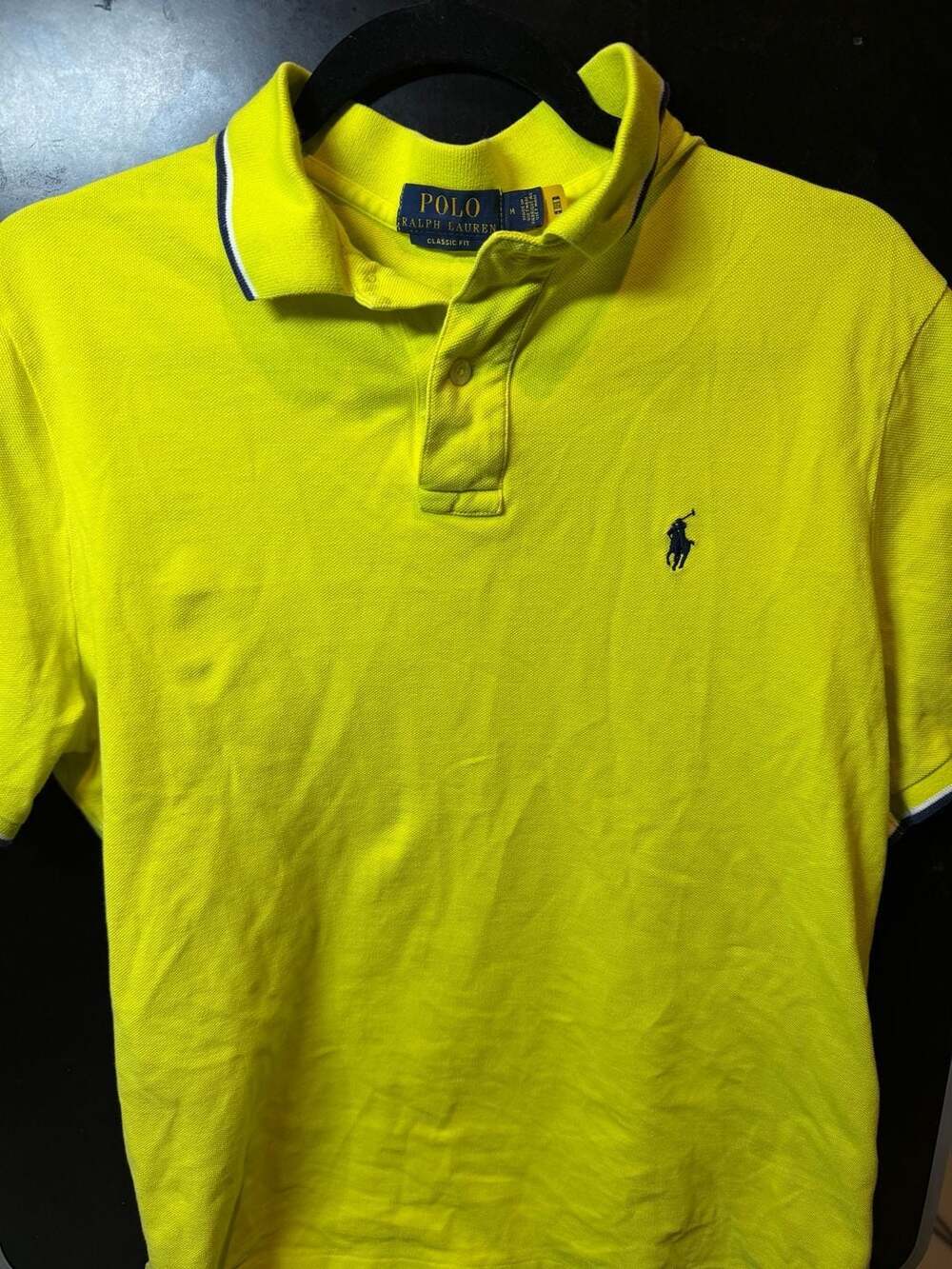 Polo Ralph Lauren Men's Classic Fit Yellow Short Sleeve Polo Shirt